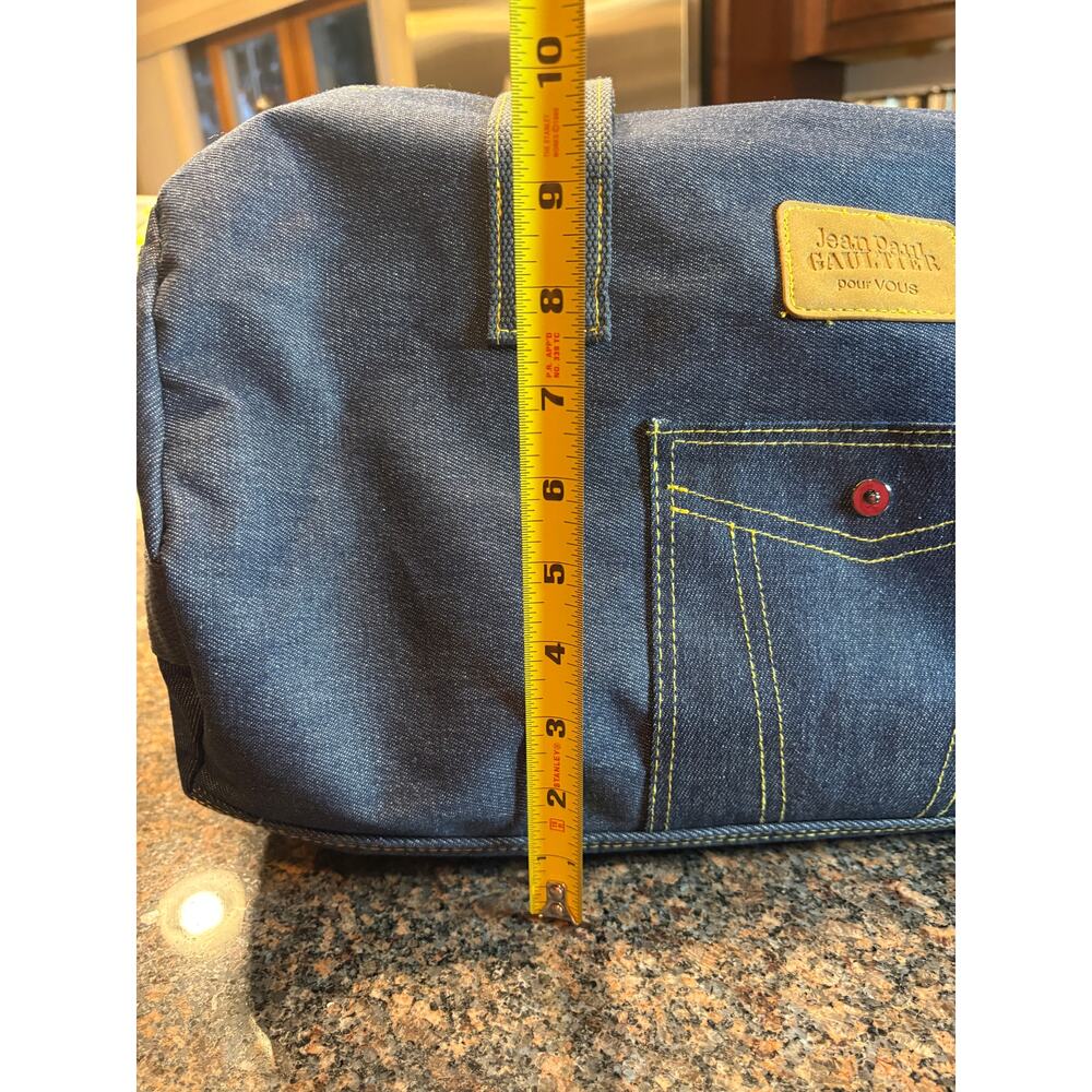 Jean Paul Gaultier pour Vous Denim Weekend Duffel Bag NWOT - Picture 6 of 11
